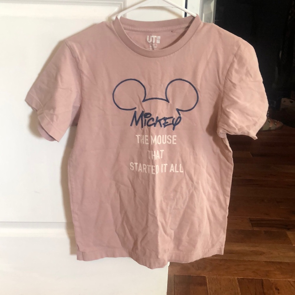 Girls Disney Embroidered Mickey Tee